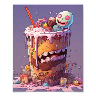 Impression Photo Alimentation Déplaisante effrayante