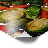 Impression Photo Alimentation réelle : Plateau végétal (Coin)