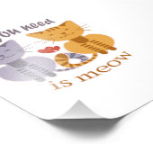 Impression Photo All you need is meow Valentine cats (Coin)