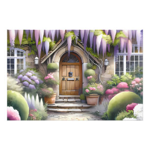 Impression Photo Allée de jardin de cottage fantaisiste