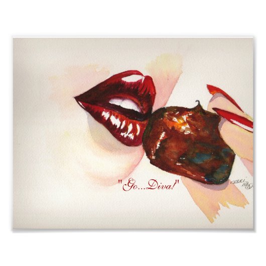 Impression Photo "Allez...diva !" Imprimé (Devant)