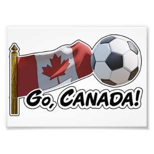 Impression Photo Allez, fan de football du Canada