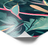 Impression Photo Allover Feuille Tropical Motif (Coin)