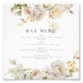 Impression Photo Allure - Roses blanches et souffle du bébé (Devant)