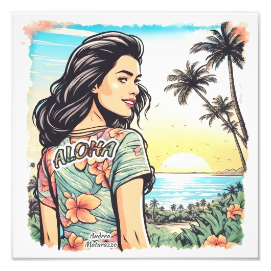 Impression Photo Aloha Girl (Devant)