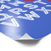 Impression Photo Alphabet ABC Je t'aime (Coin)