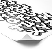 Impression Photo Alphabet White / Grey (Coin)