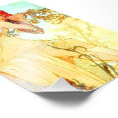 Impression Photo Alphonse Mucha Art Nouveau Été (Coin)