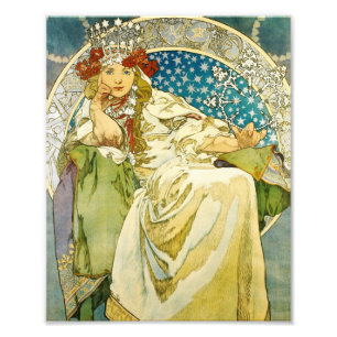 Impression Photo Alphonse Mucha Princess Hyacinth Art Nouveau
