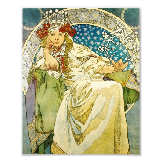Impression Photo Alphonse Mucha Princess Hyacinth Art Nouveau (Devant)
