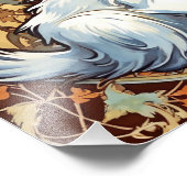 Impression Photo Alphonse Mucha Style Chat (Coin)