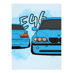 Impression Photo Amateur de voiture de sport européenne bleue dessi