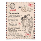 Impression Photo Amateurs de femmes | À Ma Femme Je T'Aime Amour Ma (Devant)