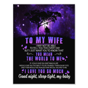 Impression Photo Amateurs de femmes   À Ma Femme Je T'Aime Tant