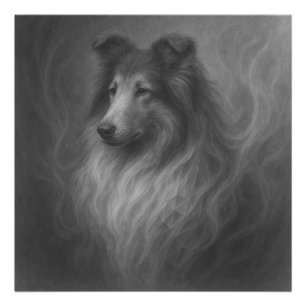 Impression Photo Âme Douce — Portrait de Collie par GeoWild Designs