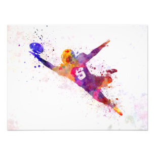 Impression Photo american football player catching ball