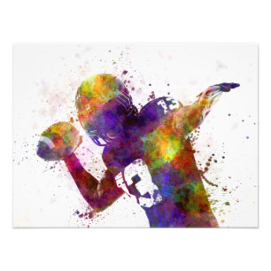 Impression Photo american football player quarterback passing