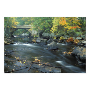 Impression Photo Amérique du Nord, États-Unis, NH, Le pont à Packer