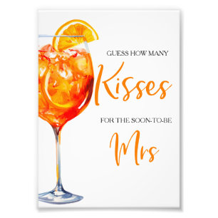 Impression Photo Amour au premier Spritz Floral Citron Mariage