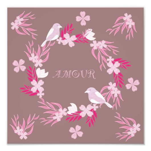 Impression Photo amour des oiseaux (Devant)