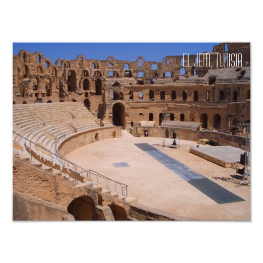Impression Photo Amphithéâtre du Colisée El Jem Tunisie (Devant)