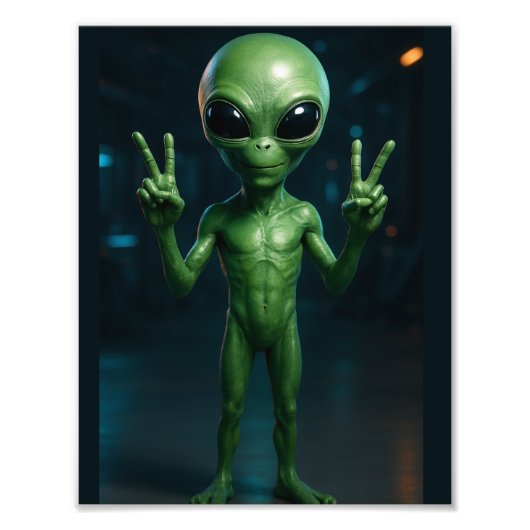 Impression Photo AMPLIAÇÃODE FOTO Extraterrestre futurista (Devant)