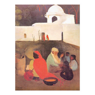 Impression Photo Amrita Sher-Gil - Ancienne conteuse, art