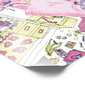 Impression Photo Amusante Adolescente Filles Messy Chambre Mignonne (Coin)