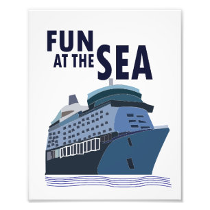 Impression Photo Amusement sur le bateau de croisière en mer