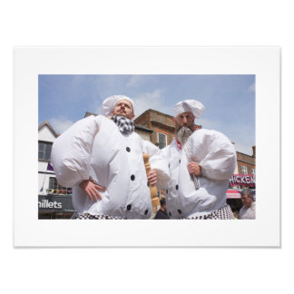 Impression Photo Amuseurs de rue drôles en tenue de Chef (9812)