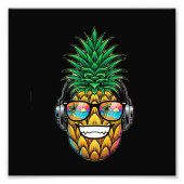 Impression Photo ananas avec lunettes (Devant)