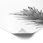 Impression Photo Ananas noir et blanc (Coin)