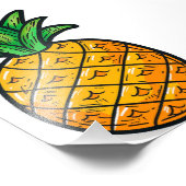 Impression Photo Ananas tropical : Saveur de l'été (Coin)