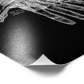 Impression Photo Anatomie de la main humaine en noir et blanc (Coin)