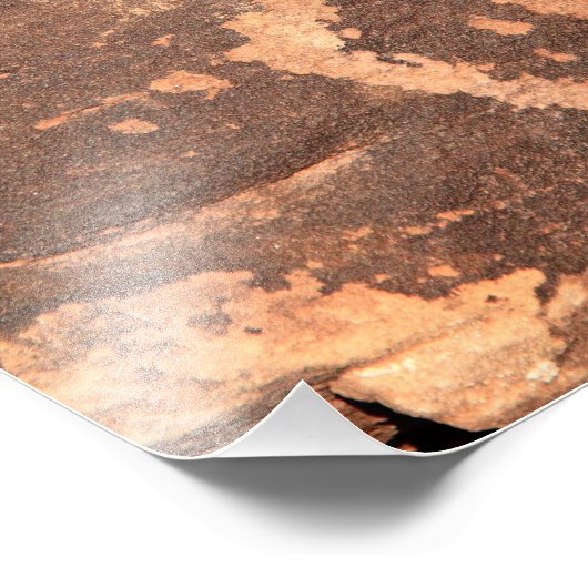 Impression Photo Ancien Amérindien Zuni Lizardman Petroglyph (Coin)