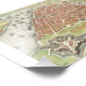 Impression Photo Ancien plan de paris carte-1272 (Coin)