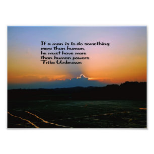 Impression Photo Ancien proverbe indien américain