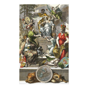 Impression Photo Ancienne carte cartographique en ligne art