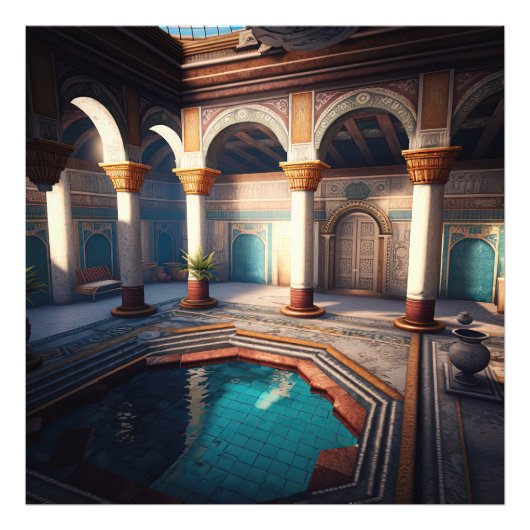 Impression Photo Ancienne Maison de Bain - Byzantine (Devant)