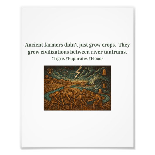 Impression Photo Ancient farmers...river tantrums (Devant)