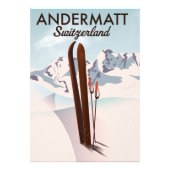 Impression Photo Andermatt Suisse affiche voyage. (Devant)