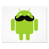 Impression Photo Android Robot Moustache (Devant)