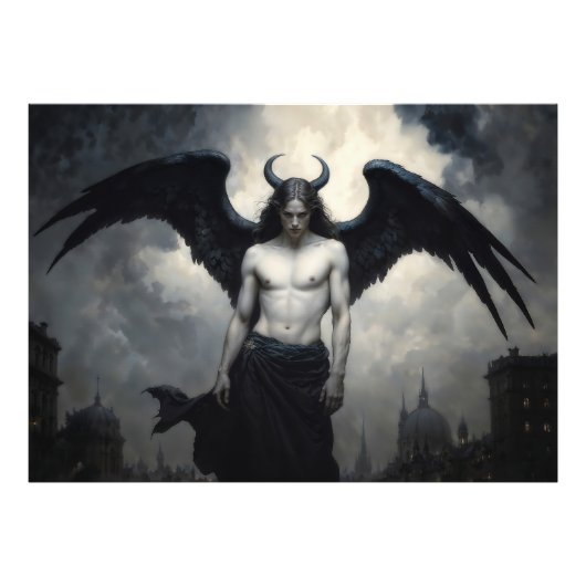 Impression Photo Ange sombre Lucifer (Devant)