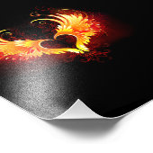 Impression Photo Angel Fire Heart with Wings (Coin)