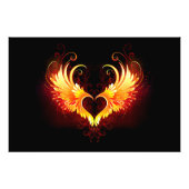 Impression Photo Angel Fire Heart with Wings (Devant)