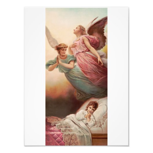 Impression Photo Anges gardiens avec enfant (Devant)