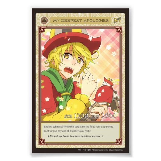 Impression Photo Anghel world photo-My Deepest Apologies (Devant)