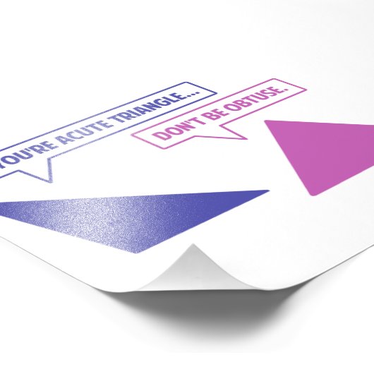 Impression Photo Angle obtus aigu du triangle (Coin)