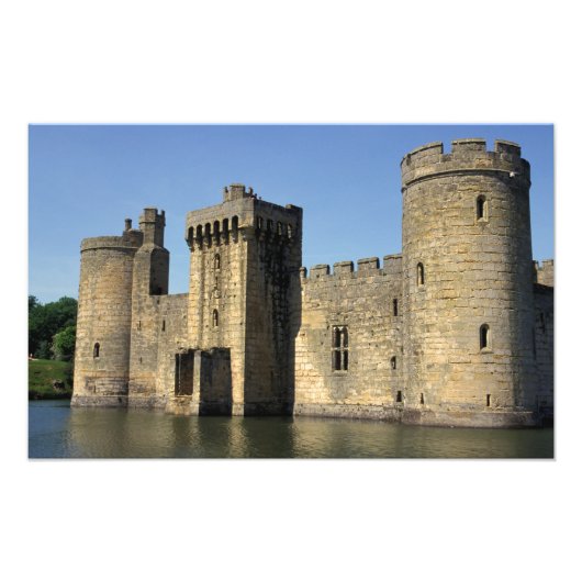 Impression Photo Angleterre, Sussex, Château de Bodiam. (Devant)