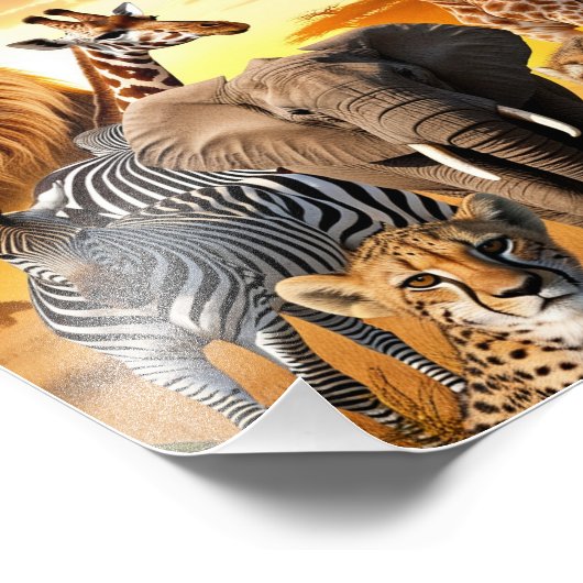 Impression Photo Animaux africains (Coin)